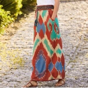 Peruvian Connection Multicolor Maxi Skirt
